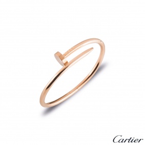 Cartier Rose Gold Plain Juste Un Clou Bracelet Size 16 B6048116